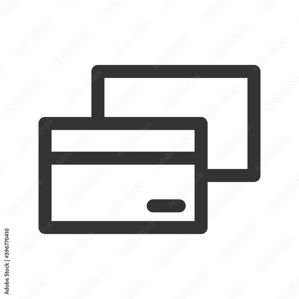 credit card icon vector illustration. credit card icon outline design. credit card icon vector illustration. credit card icon outline design.