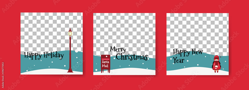 Social media post templates for digital marketing and sales promotion on christmas, black friday and new year. fashion advertising. Offer social media banners. vector photo frame mockup illustration Social media post templates for digital marketing and sales promotion on christmas, black friday and new year. fashion advertising. Offer social media banners. vector photo frame mockup illustration