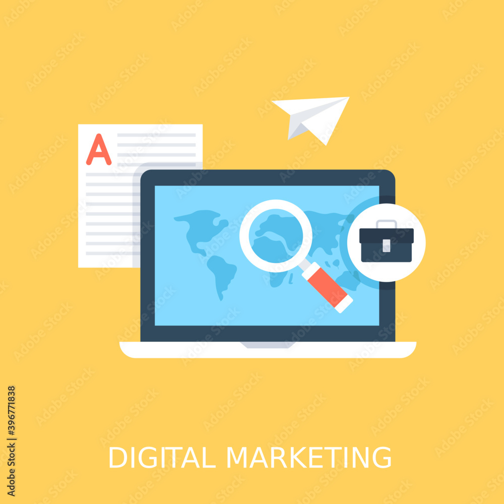 Digital Marketing Flat Vector Icon
Digital Marketing Flat Vector Icon