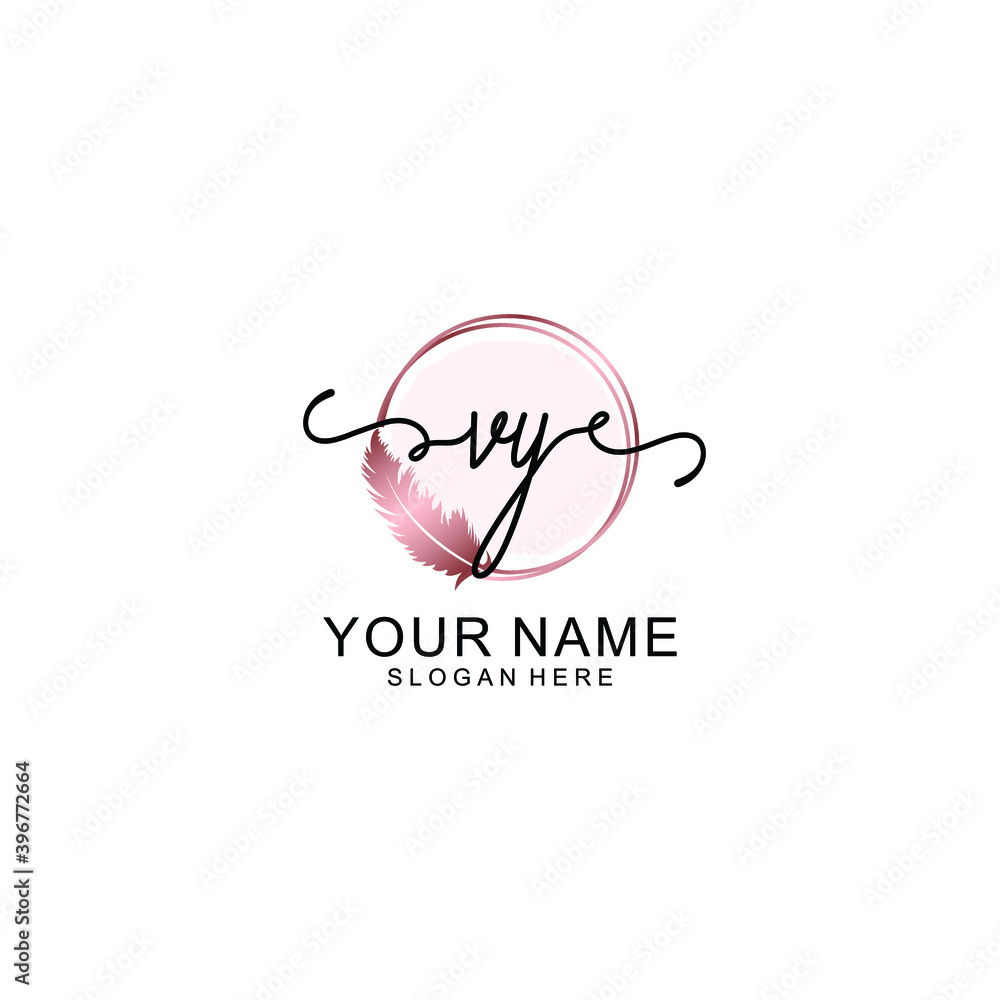 Initial VY Handwriting, Wedding Monogram Logo Design, Modern Minimalistic and Floral templates for Invitation cards Initial VY Handwriting, Wedding Monogram Logo Design, Modern Minimalistic and Floral templates for Invitation cards