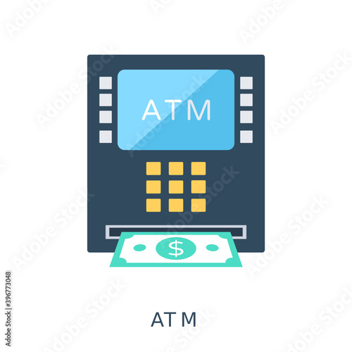 
ATM Flat Vector Icon
