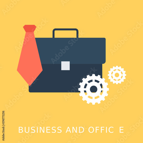 
Business and Office Flat Vector Icon
