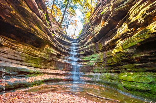 Starved Rock State Park view in Illinois of USA photo