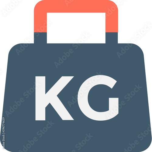 
Kettlebell Ball Flat vector Icon
