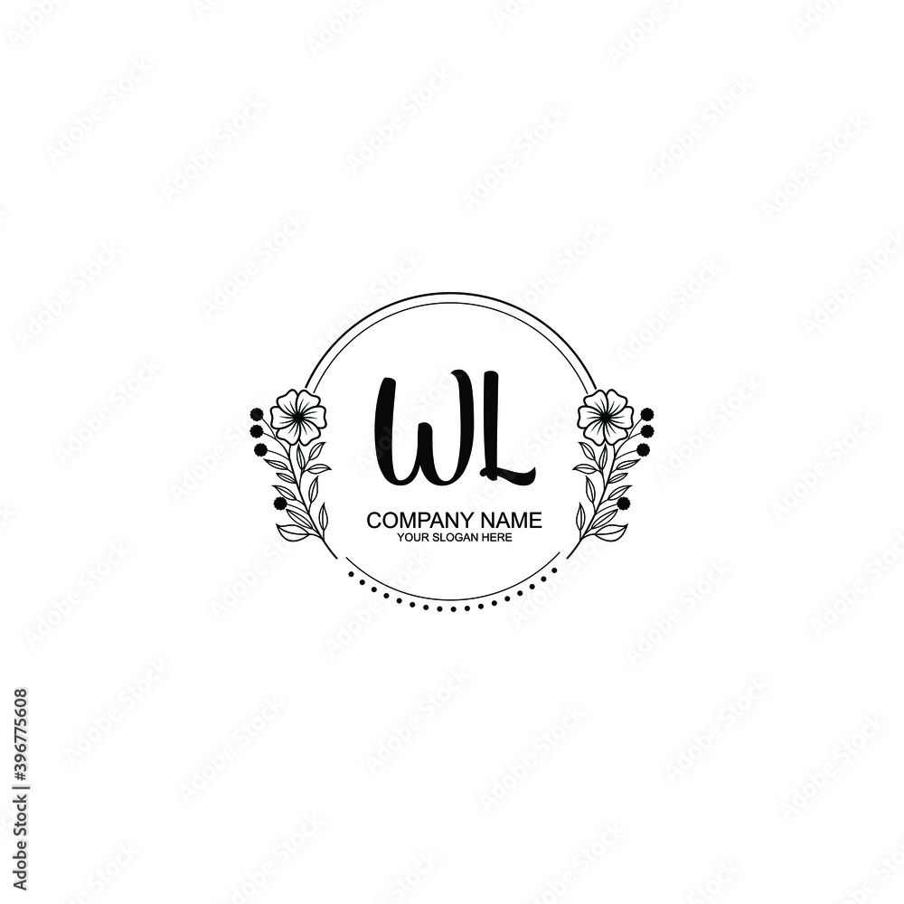 Initial WL Handwriting, Wedding Monogram Logo Design, Modern Minimalistic and Floral templates for Invitation cards Initial WL Handwriting, Wedding Monogram Logo Design, Modern Minimalistic and Floral templates for Invitation cards