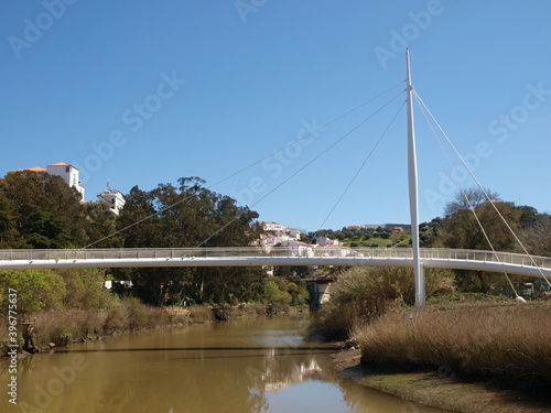 Nature and banks of the Mira river in Odemira, Alentejo - Portugal 