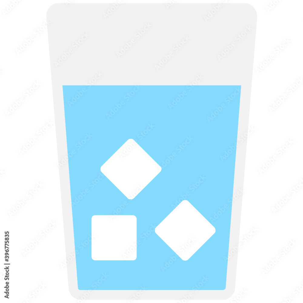 Fototapeta premium Wine Glass Flat vector Icon