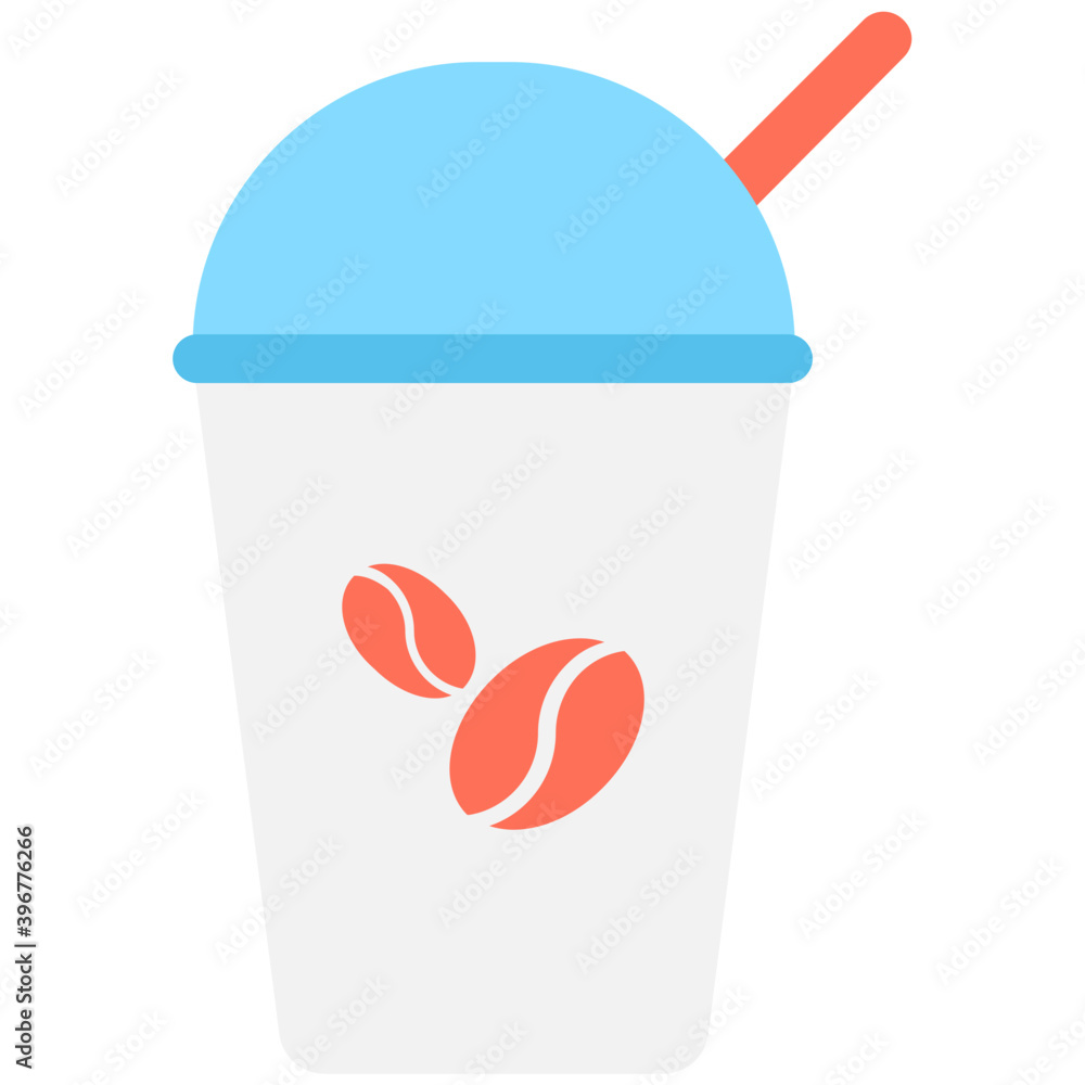 Juice Cup Flat vector Icon
Juice Cup Flat vector Icon