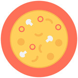 
Pizza Flat vector Icon
