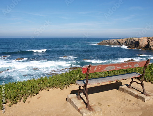 Great nature on the Atlantic West coast in Portugal