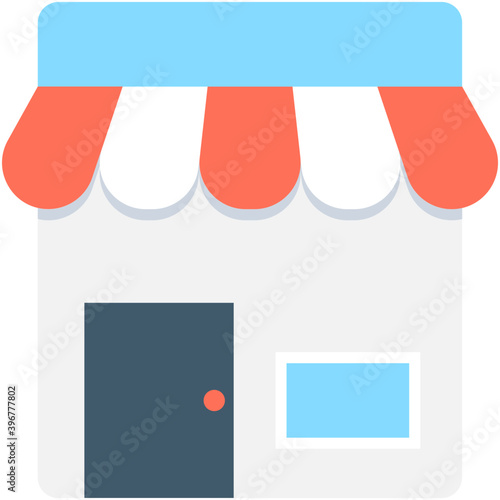 
Shop Flat Vector Icon
