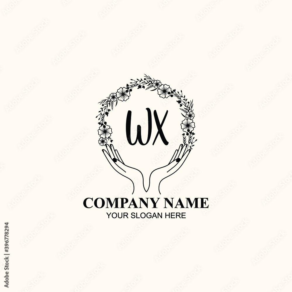 Initial WX Handwriting, Wedding Monogram Logo Design, Modern Minimalistic and Floral templates for Invitation cards Initial WX Handwriting, Wedding Monogram Logo Design, Modern Minimalistic and Floral templates for Invitation cards