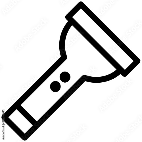 
Pocket Torch Flat Vector Icon 
