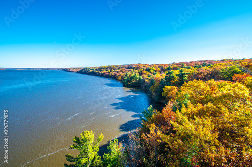 Starved Rock State Park view in Illinois of USA