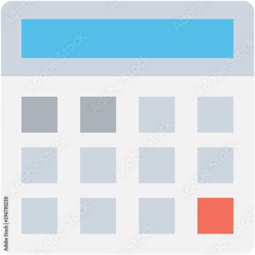 
Calculator Flat vector Icon
