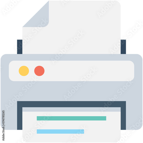 
Printer Flat vector Icon
