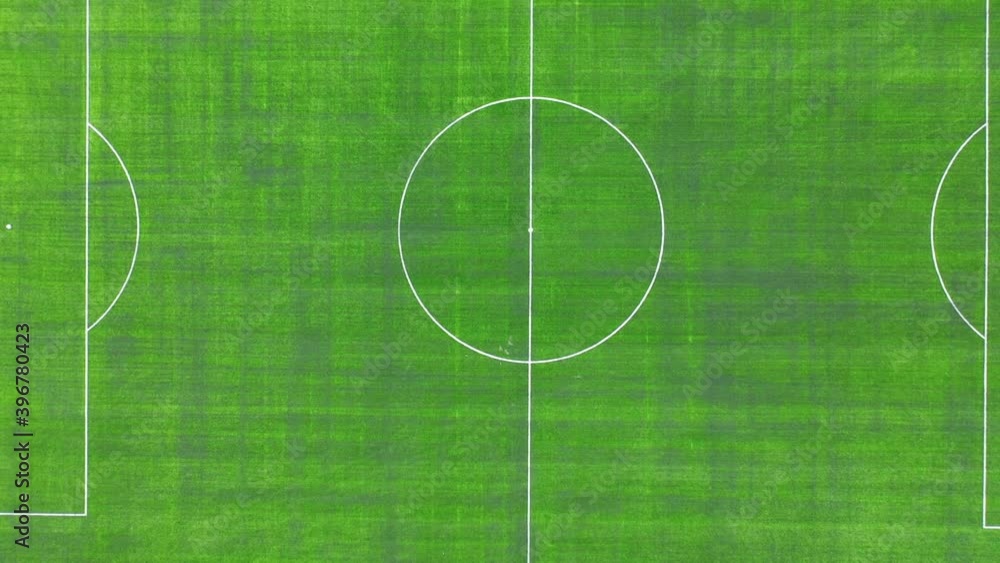 Sofievskaya Borschagovka, Kiev region, Ukraine - November 2020: Aerial view of the new soccer field. Sports complex with a new stadium. Sofievskaya Borschagovka, Kiev region, Ukraine - November 2020: Aerial view of the new soccer field. Sports complex with a new stadium.