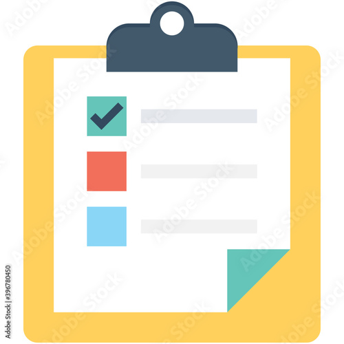 
Checklist Flat vector Icon
