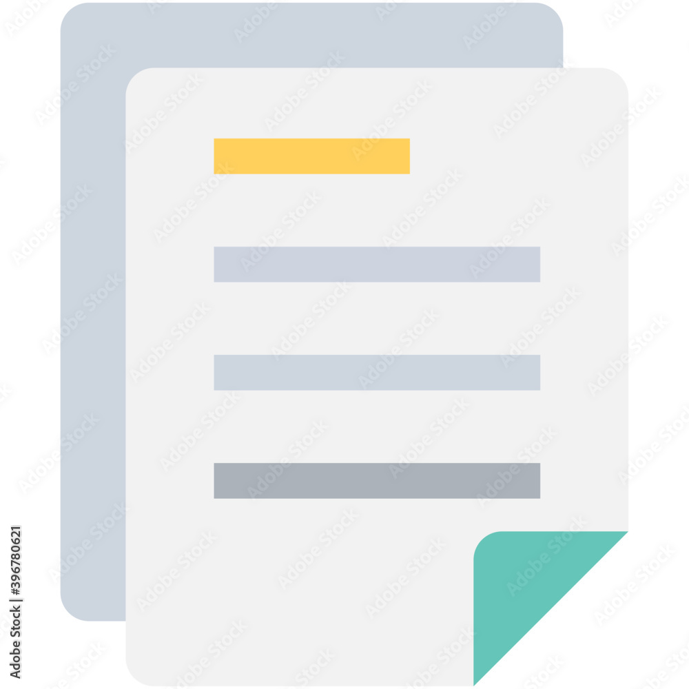 
Online Document Flat vector Icon
