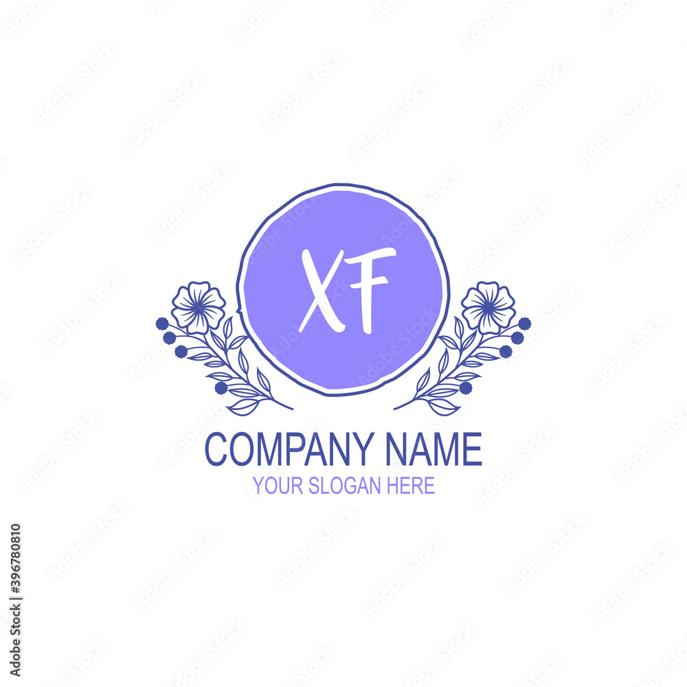 Initial XF Handwriting, Wedding Monogram Logo Design, Modern Minimalistic and Floral templates for Invitation cards Initial XF Handwriting, Wedding Monogram Logo Design, Modern Minimalistic and Floral templates for Invitation cards