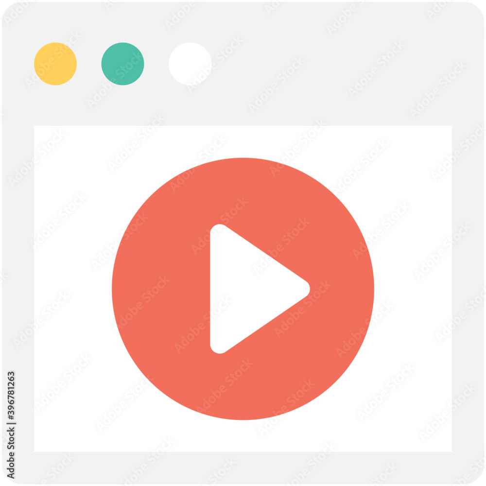 Online Streaming Flat vector Icon
Online Streaming Flat vector Icon