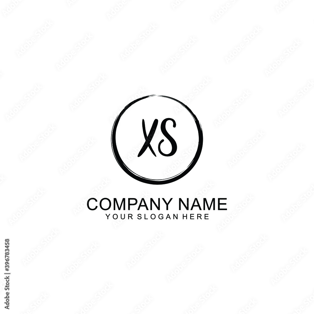 Initial XS Handwriting, Wedding Monogram Logo Design, Modern Minimalistic and Floral templates for Invitation cards Initial XS Handwriting, Wedding Monogram Logo Design, Modern Minimalistic and Floral templates for Invitation cards
