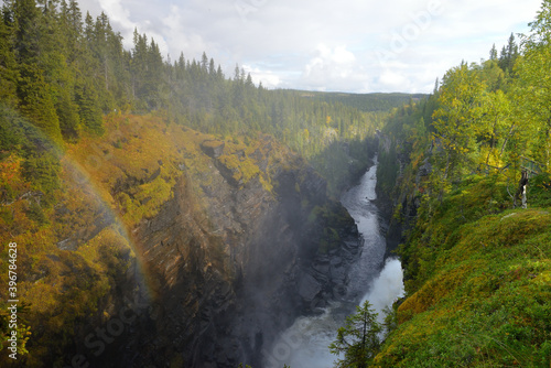 H  llings  fallet Wasserfall in Schweden 