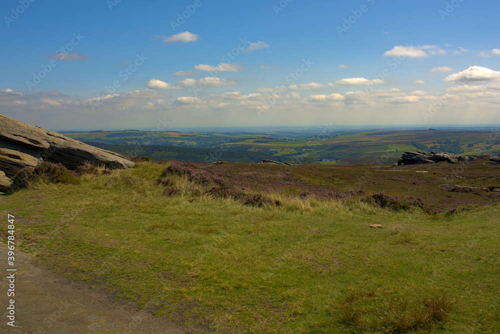 view from the top of a British mountain