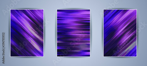 Wallpaper Mural Set of Modern abstract color background. Liquid flow style. Creative gradient texture for you design  Torontodigital.ca