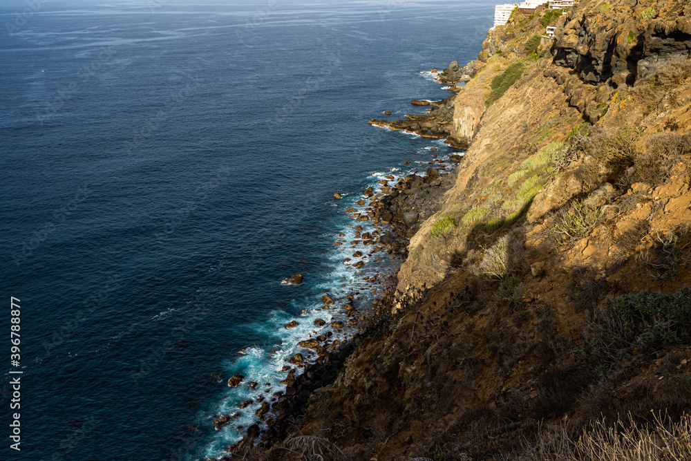 Fototapeta premium View of the rocky coastline at Garachico, Tenerife