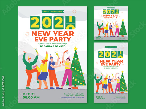 Happy New Year Party Flyer - Instagram Post & Stories