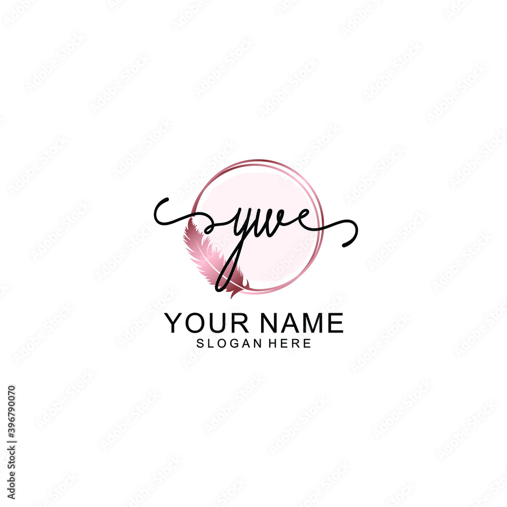 Initial YW Handwriting, Wedding Monogram Logo Design, Modern Minimalistic and Floral templates for Invitation cards Initial YW Handwriting, Wedding Monogram Logo Design, Modern Minimalistic and Floral templates for Invitation cards