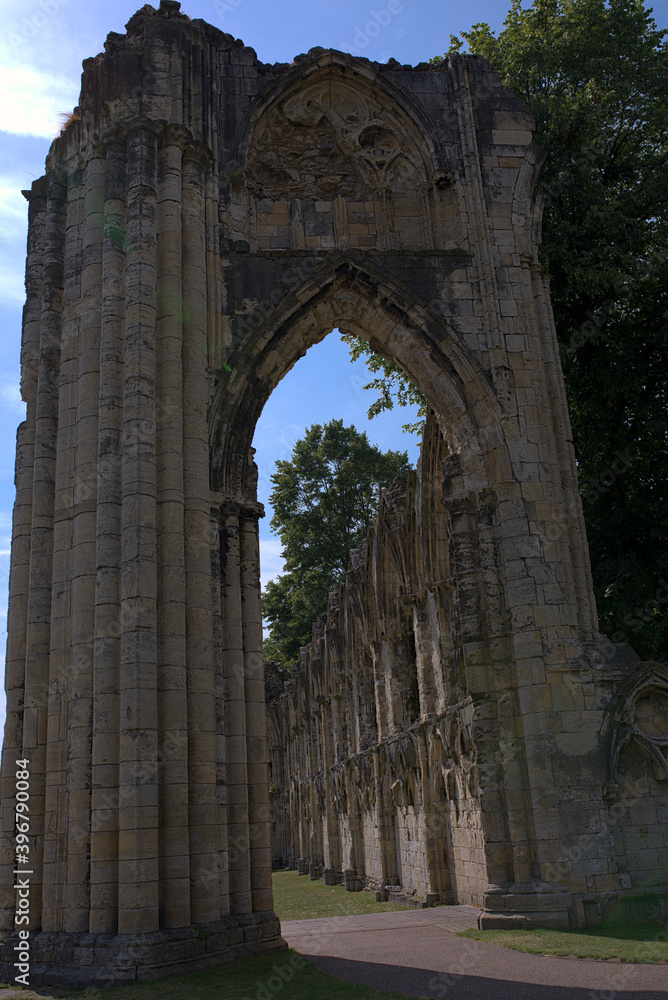 ruins of an ancient English church 