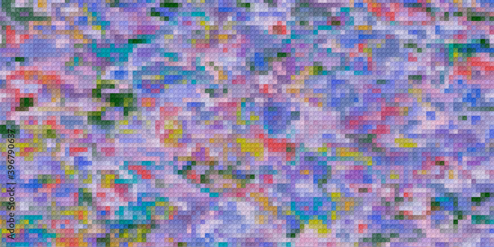 Colorful pattern with different shapes objects. Texture background for textile, print, paper, fabric background, wallpaper Colorful pattern with different shapes objects. Texture background for textile, print, paper, fabric background, wallpaper