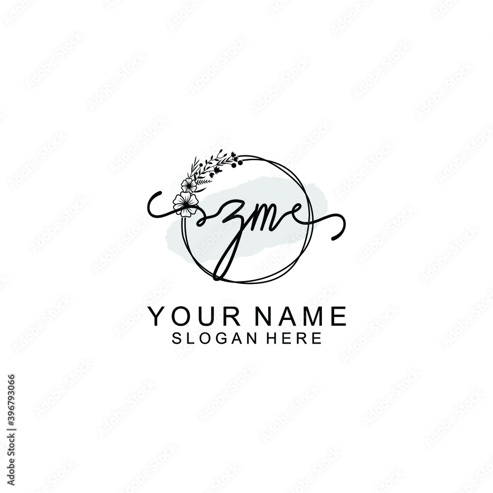 Initial ZM Handwriting, Wedding Monogram Logo Design, Modern Minimalistic and Floral templates for Invitation cards Initial ZM Handwriting, Wedding Monogram Logo Design, Modern Minimalistic and Floral templates for Invitation cards