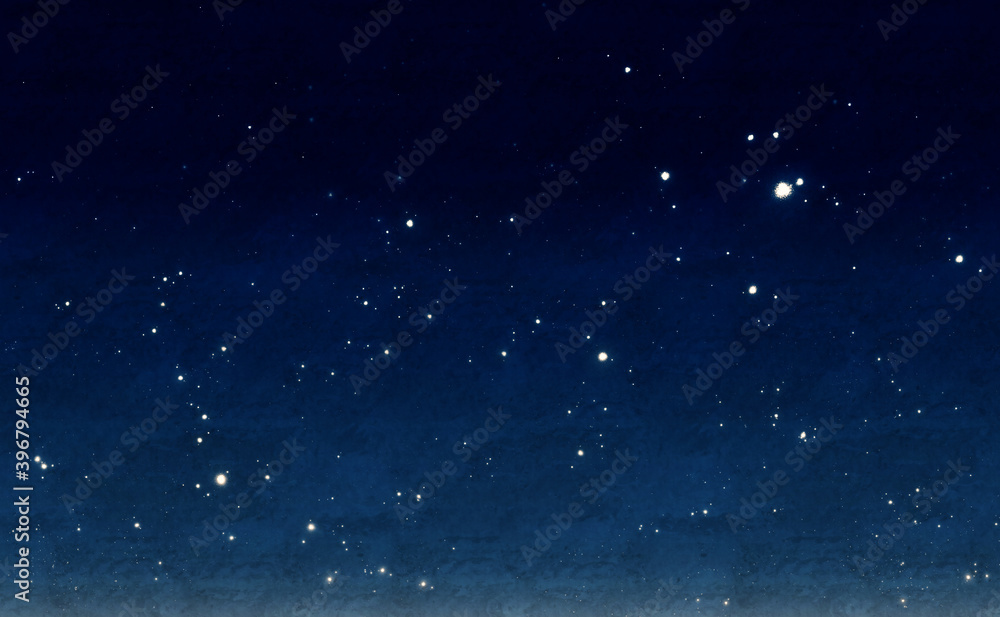 Fototapeta premium 深青色の星空背景イメージ素材