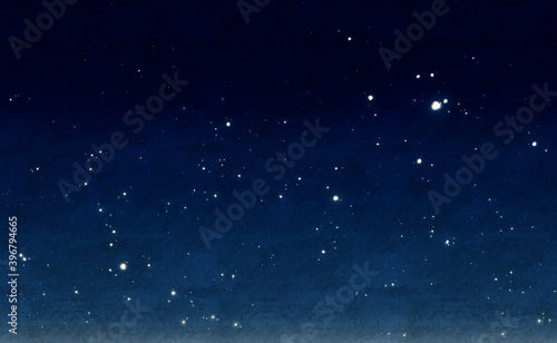 深青色の星空背景イメージ素材