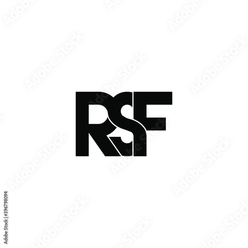rsf letter original monogram logo design photo