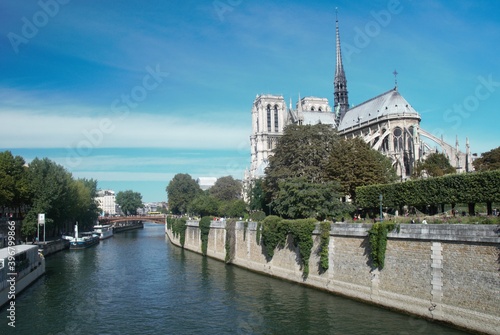 Seine river in Paris France