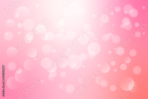 Pink Bokeh Background. Wedding And Valentiines Wallpaper. Vector Illustration © Wasin