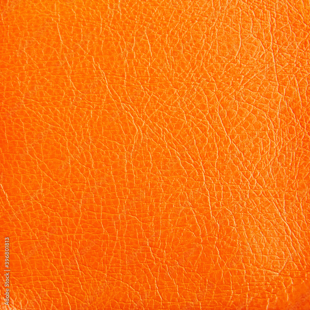 Fototapeta premium Premium orange leather texture background for decor