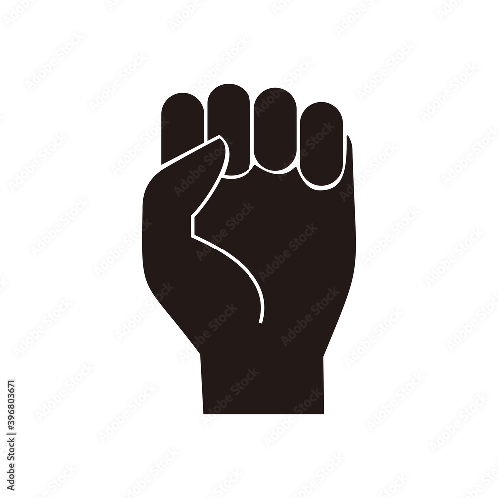 Hand fisted icon vector illustration sign Hand fisted icon vector illustration sign