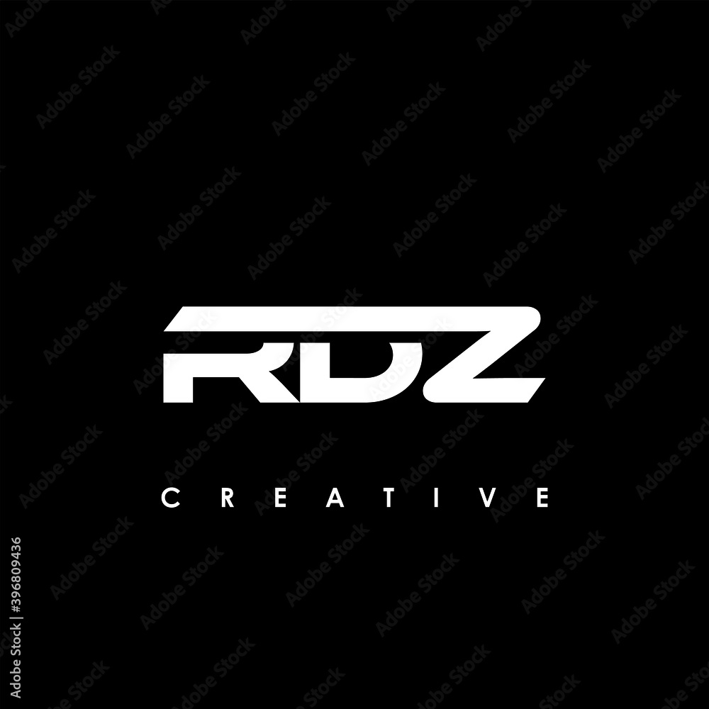 RDZ Letter Initial Logo Design Template Vector Illustration