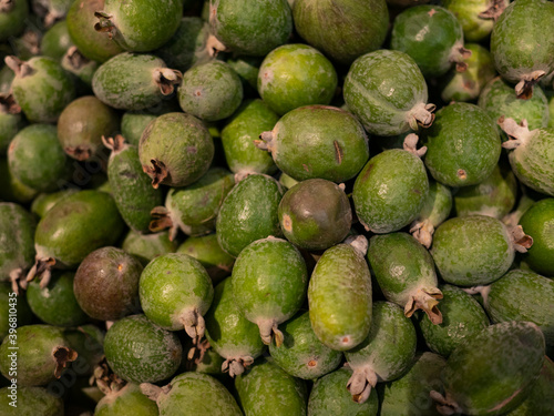 Feijoa are in the basket