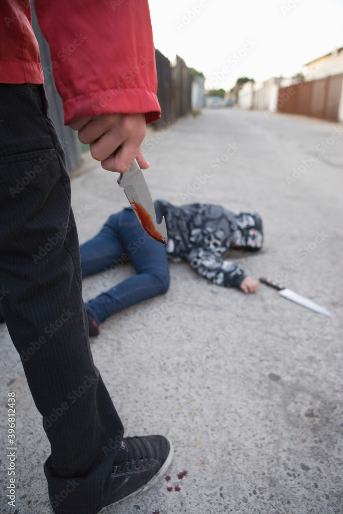 Knife Crime Concept Knife Crime Concept