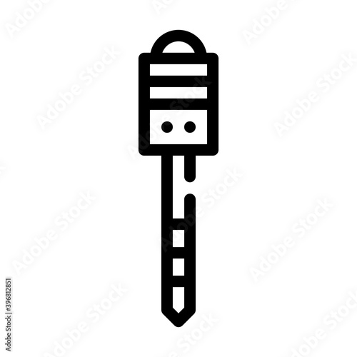 marking peg stick line icon vector illustration