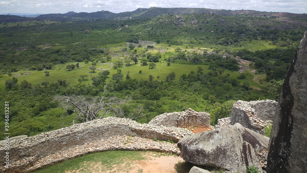 The ruins of Great Zimbabwe
