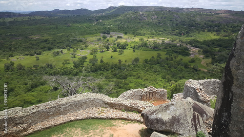 Obraz na płótnie The ruins of Great Zimbabwe w salonie