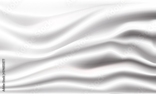 Abstract white cloth vector background