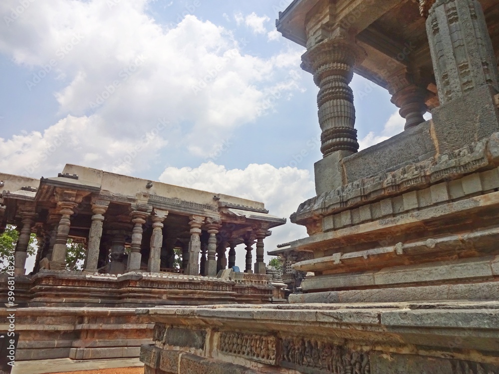 Obraz premium Hoysaleswara Temple, Halebidu,karnataka